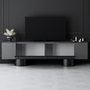 Hanah Home Bohem Soporte para TV Antracita y Negro